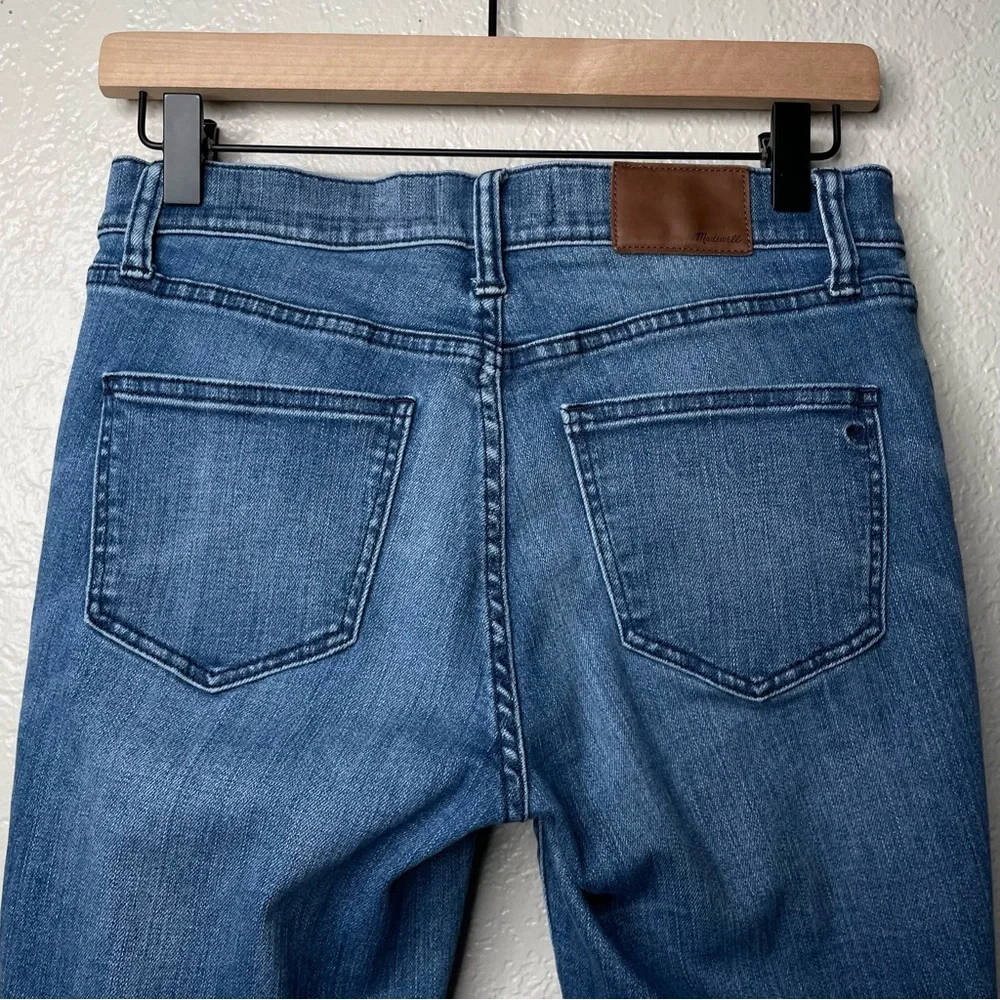 Madewell Skinny Skinny Jeans Distressed Knee Exposed Hem Denim